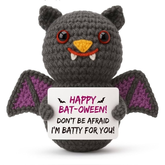 Halloween crocheted bat - Picture 1 of 9